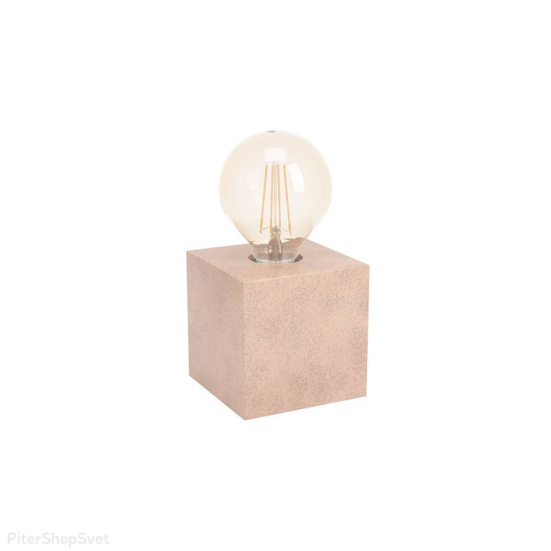 Декоративный настольный светильник красновато-коричневый куб «PRESTWICK» 43548
