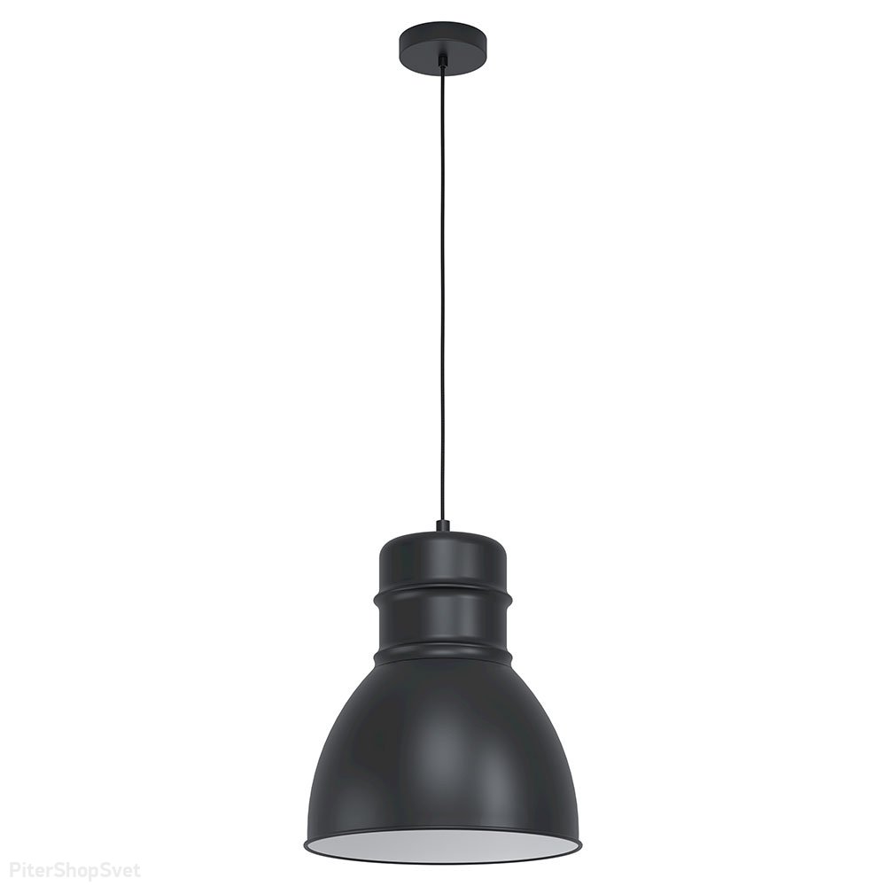 Чёрный купольный подвесной светильник «Ebury» 43621
