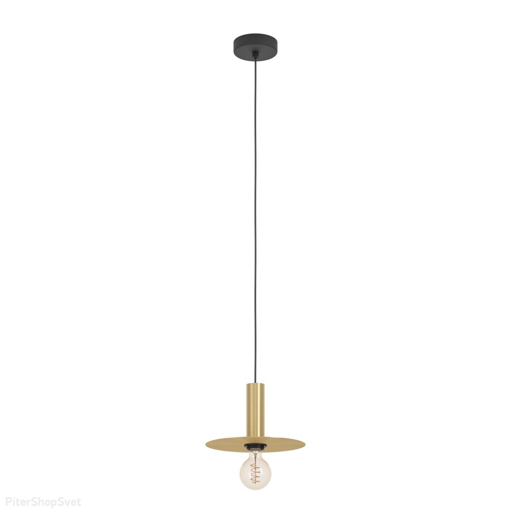 Чёрно-латунный подвесной светильник «Escandell» 900731