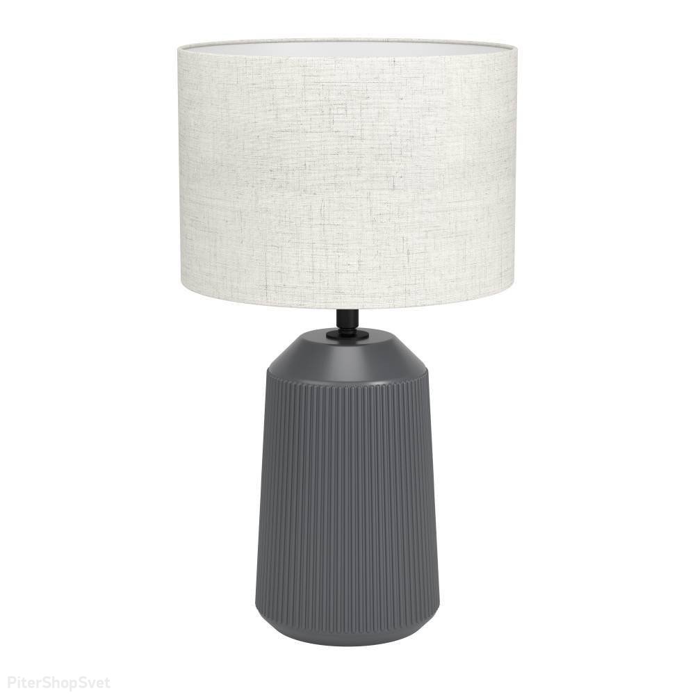 Керамическая настольная лампа с абажуром цилиндр «Capalbio» 900824