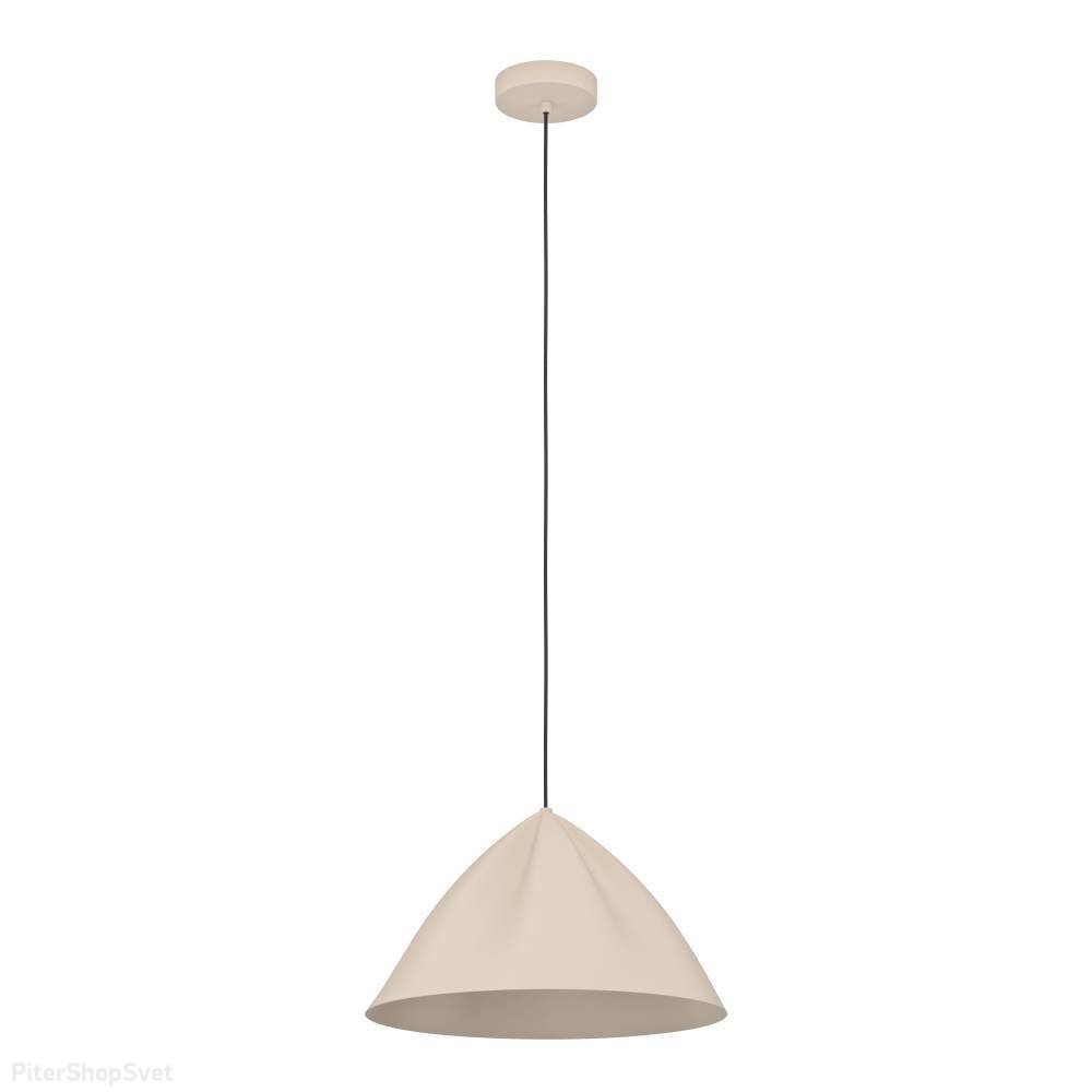 купольный подвесной светильник песочного цвета из металла «Podere» 900836