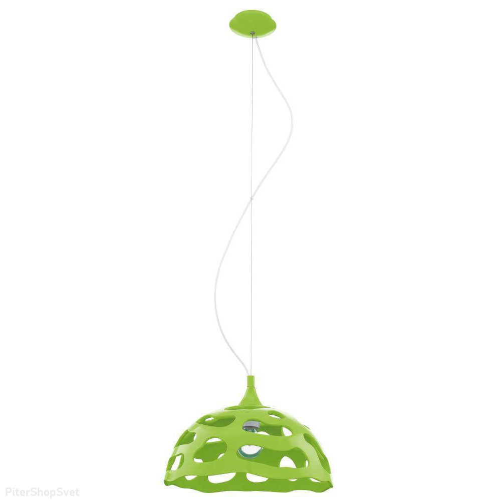 Подвесной светильник с зелёным плафоном «Anzino» 92957