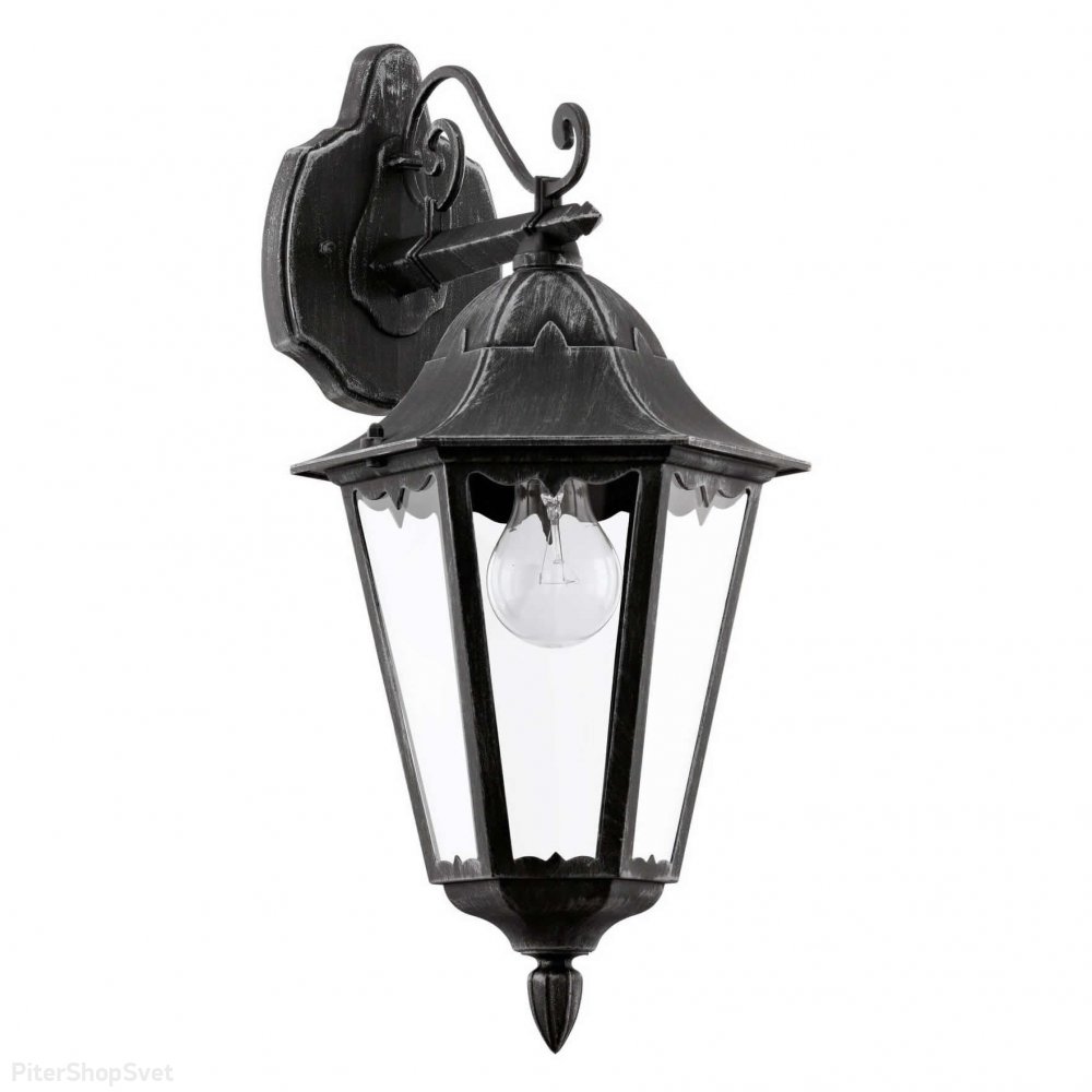 Чёрный уличный настенный светильник «Navedo» 93456