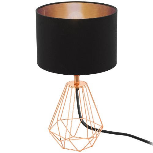 Настольная лампа с основанием цвета меди CARLTON 2 95787