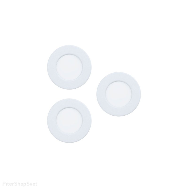Набор из трёх встраиваемых светильников 2,7Вт 3000К «Fueva» 99135