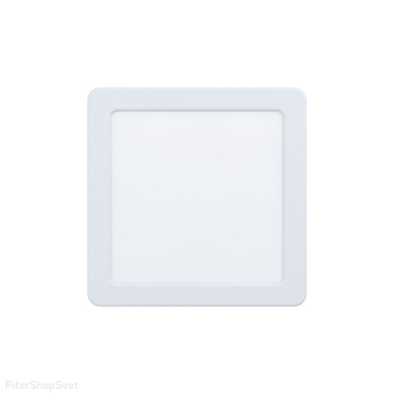 Белый квадратный встраиваемый светильник 10,5Вт 3000К «Fueva» 99163