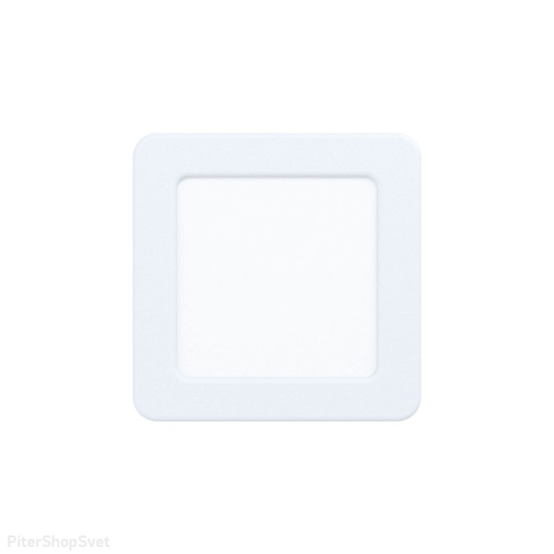 Белый квадратный встраиваемый светильник 5Вт 4000К «FUEVA 5» 99178