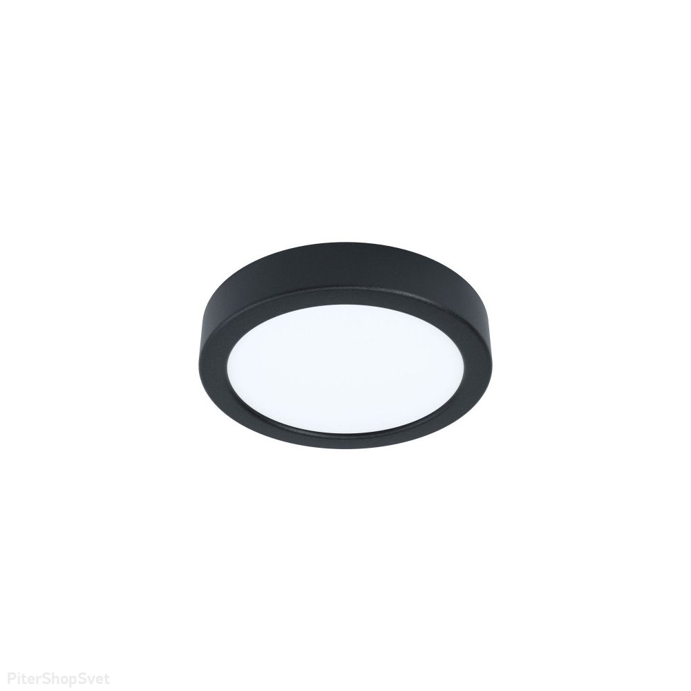 Чёрный накладной потолочный светильник 10,5Вт 3000К «Fueva» 99222