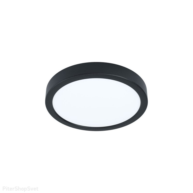 Чёрный накладной потолочный светильник 16,5Вт 3000К «Fueva» 99223