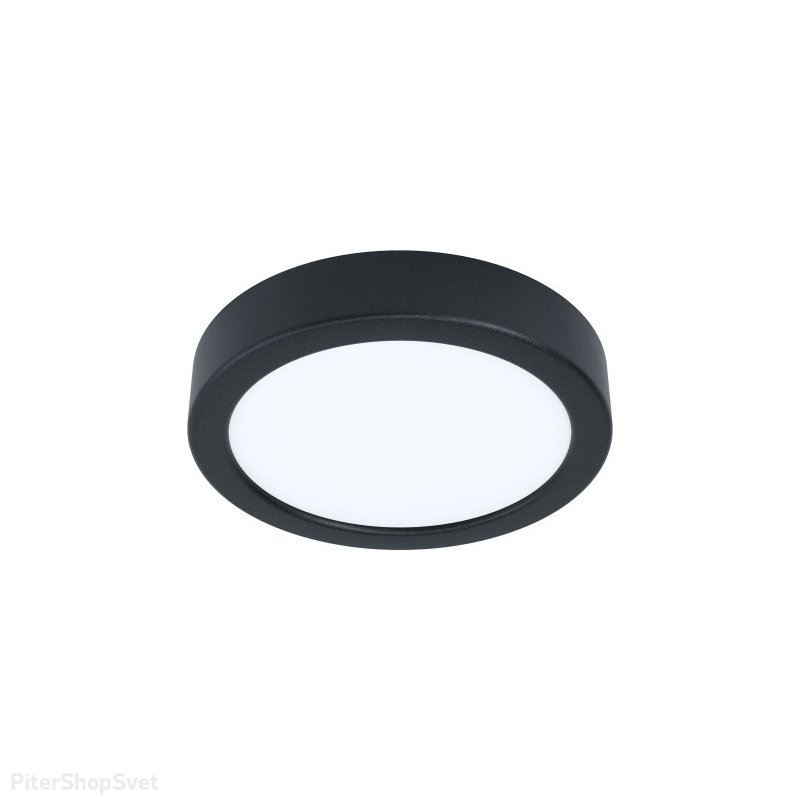 Чёрный накладной потолочный светильник 10,5Вт 4000К «FUEVA 5» 99233