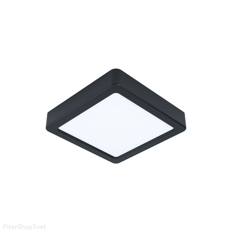 Чёрный накладной потолочный светильник 10,5Вт 3000К «FUEVA 5» 99243