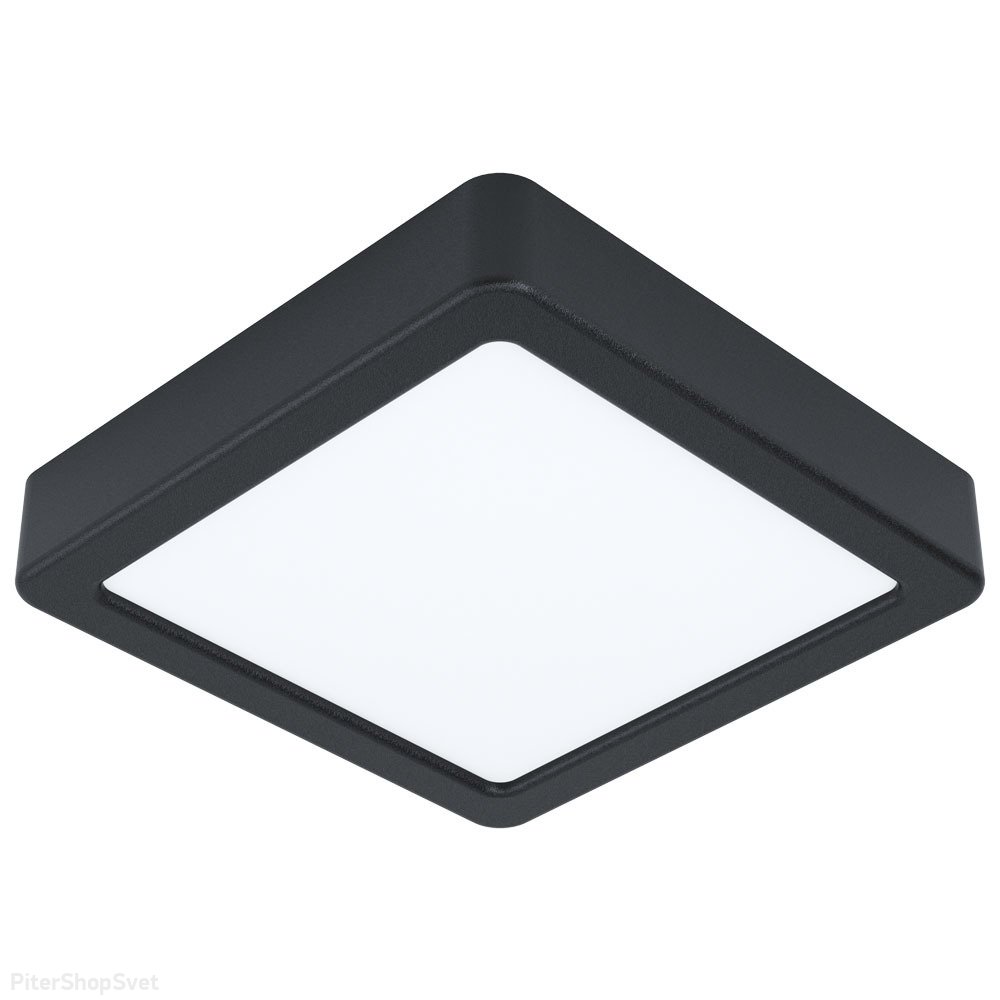 Чёрный квадратный накладной светильник 10,5Вт 4000К «FUEVA» 99255