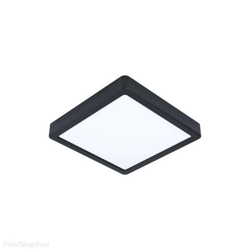 Чёрный квадратный потолочный светильник 16,5Вт 4000К «FUEVA» 99256
