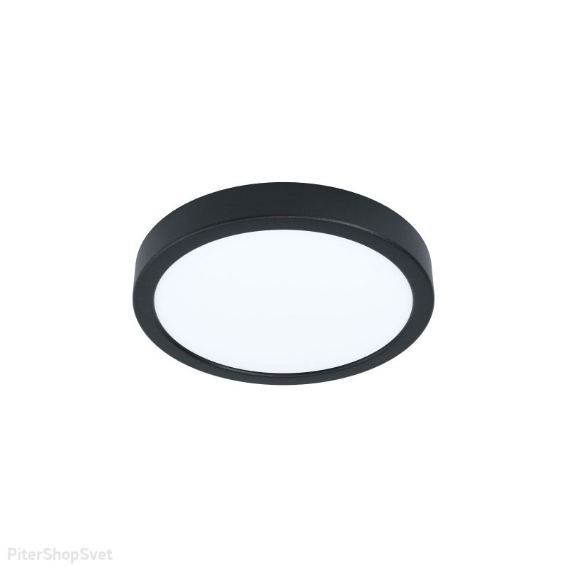 Чёрный накладной потолочный светильник 16,5Вт 3000К «FUEVA 5» 99263