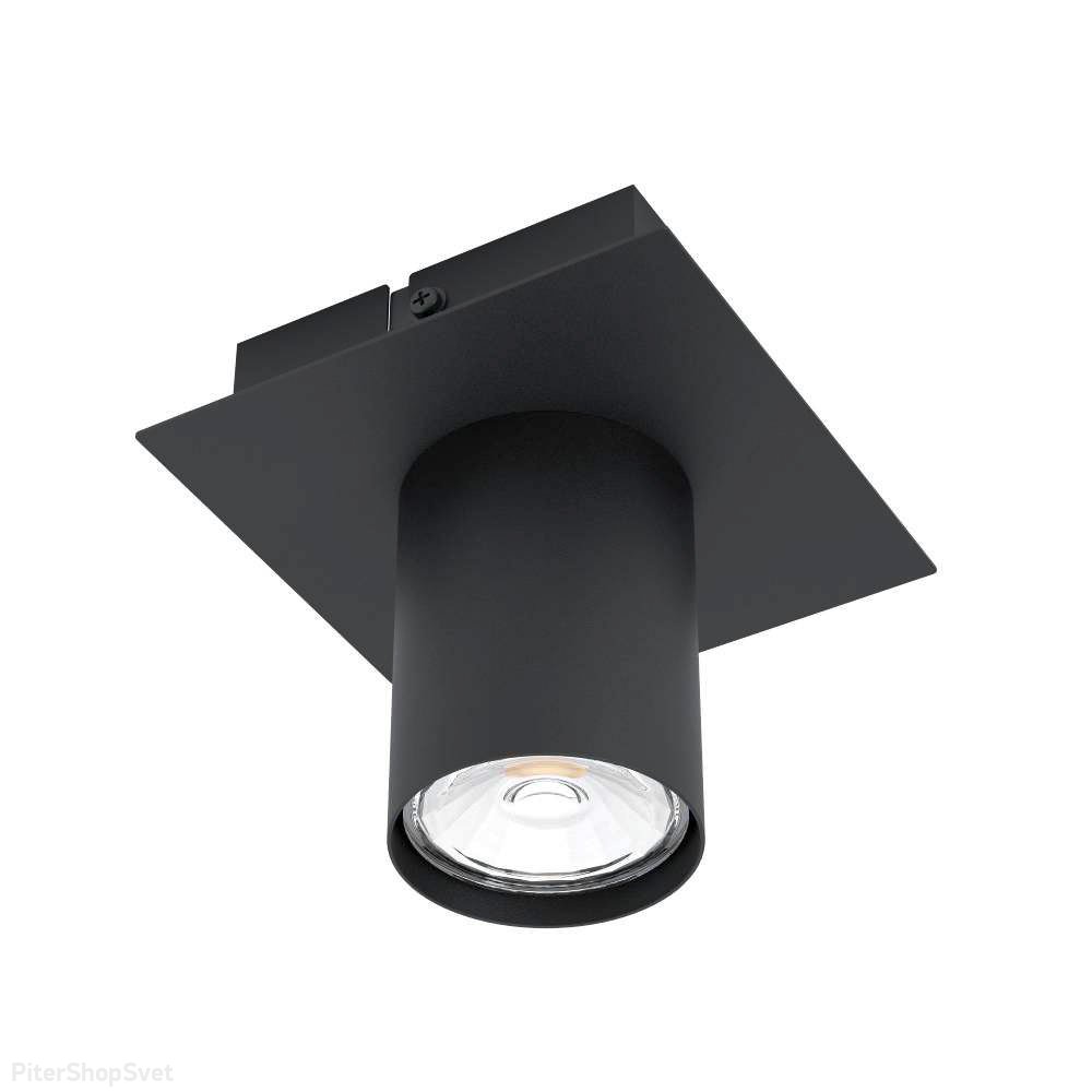 Чёрный накладной потолочный светильник «Valcasotto» 99514