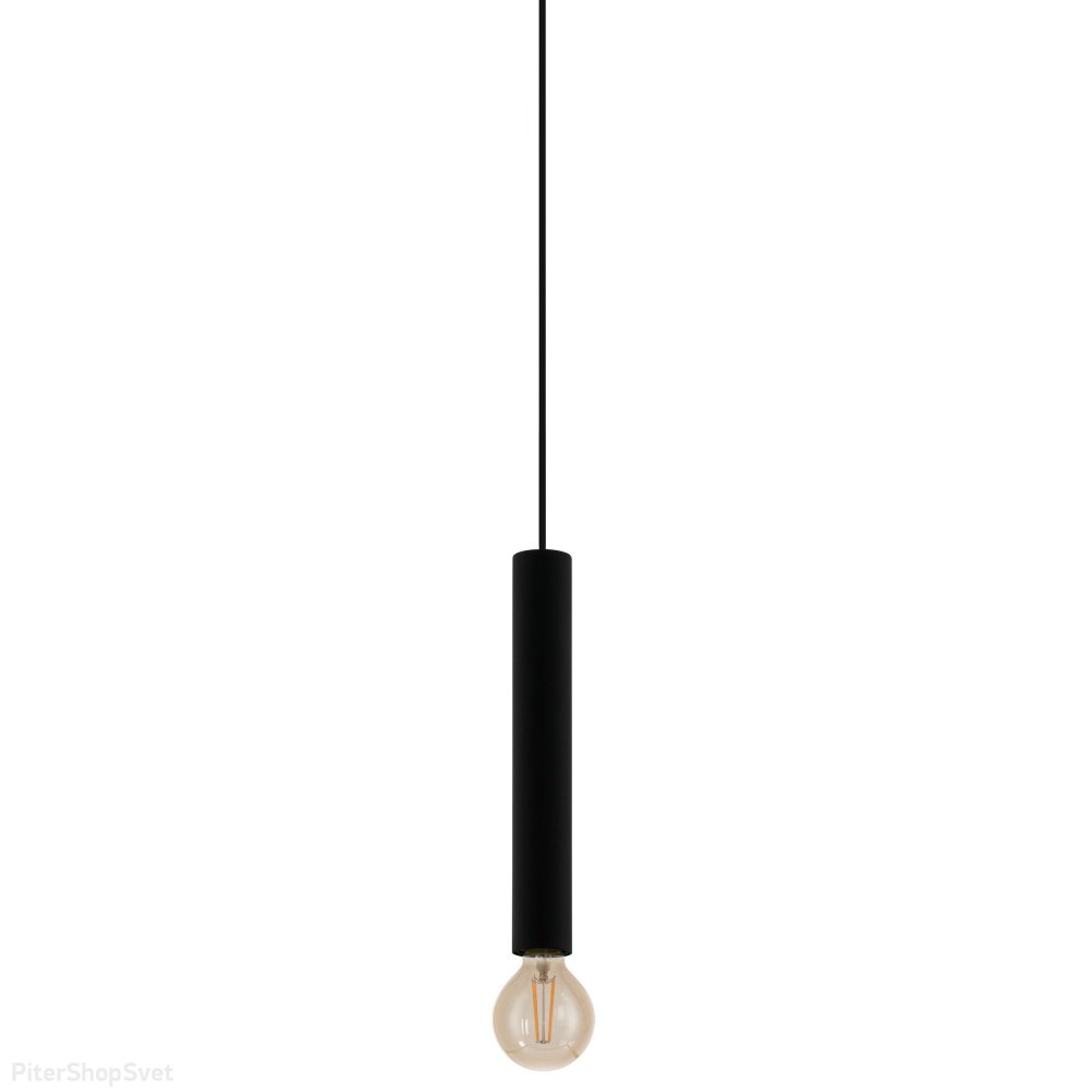 Трековый однофазный подвесной светильник, чёрный «Tb Cortenova» 99758