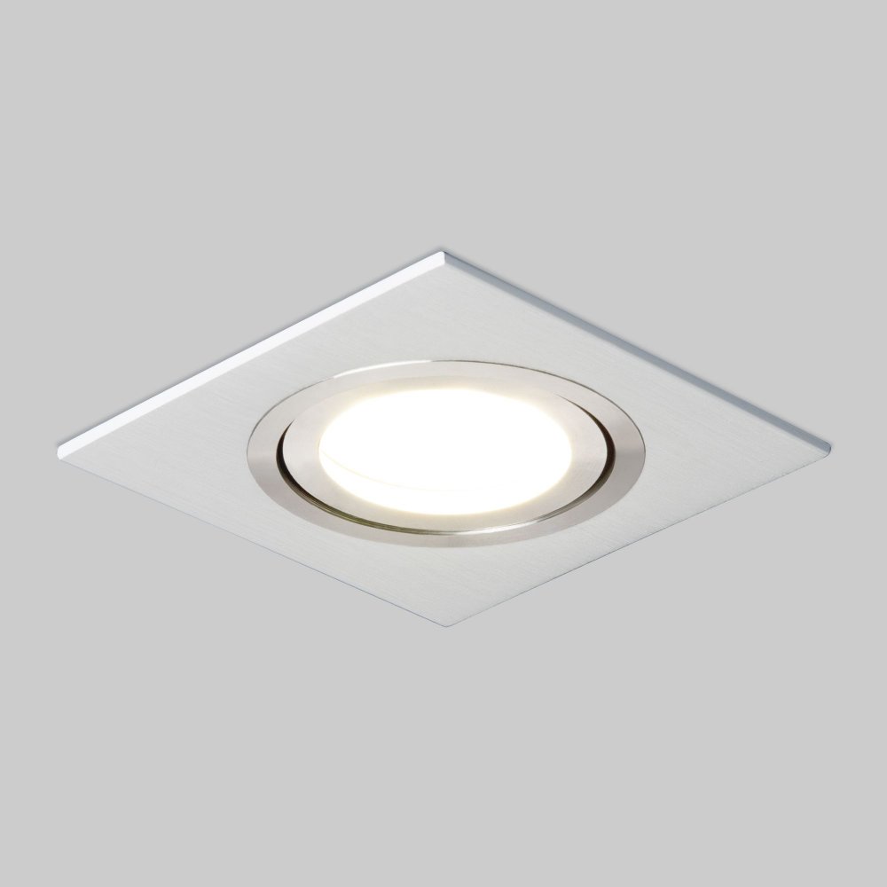 квадратный встраиваемый поворотный светильник «Mesku» 1051/1 WH белый