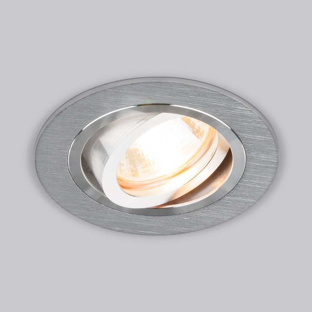 встраиваемый круглый поворотный светильник «METAR» 1061/1 MR16 SL серебро