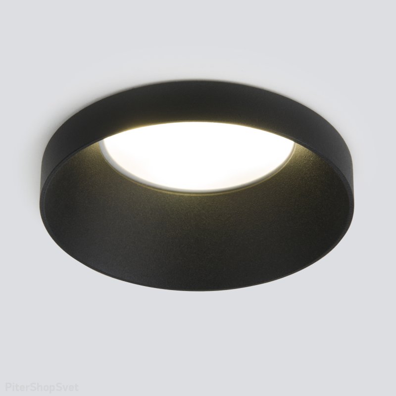 Чёрный встраиваемый светильник 111 MR16 черный