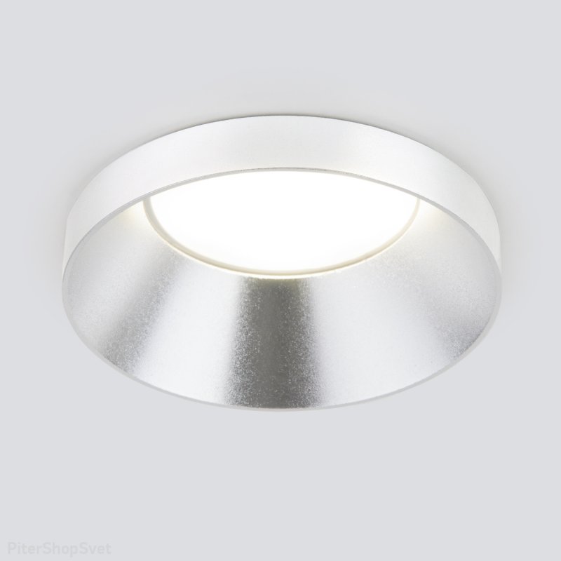 Встраиваемый светильник серебряного цвета 111 MR16 серебро