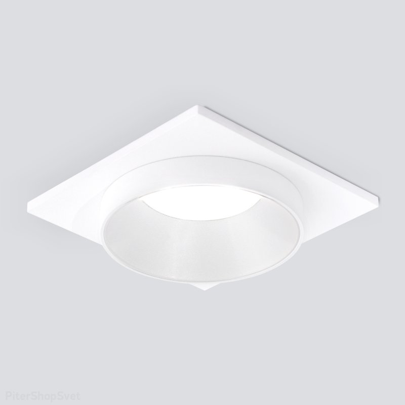 Белый встраиваемый светильник 116 MR16 белый/белый