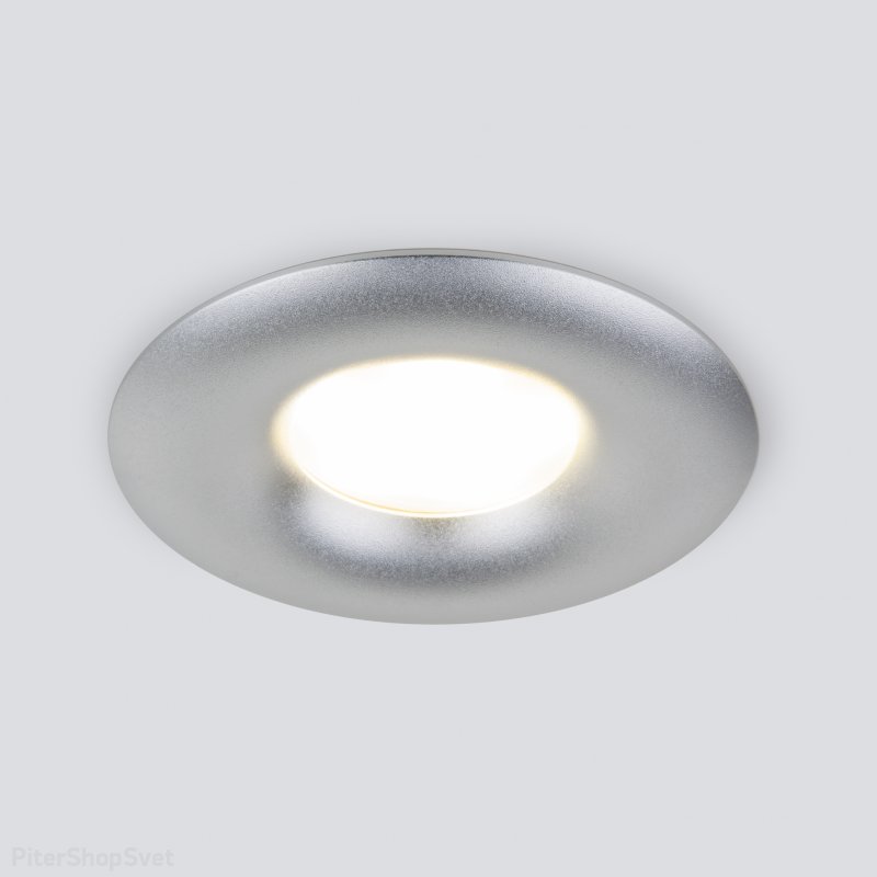 Встраиваемый светильник серебряного цвета 123 MR16 серебро