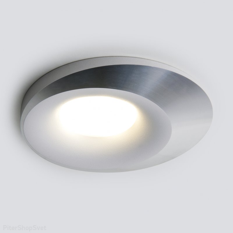 Встраиваемый светильник белый/серебро 124 MR16 белый/серебро