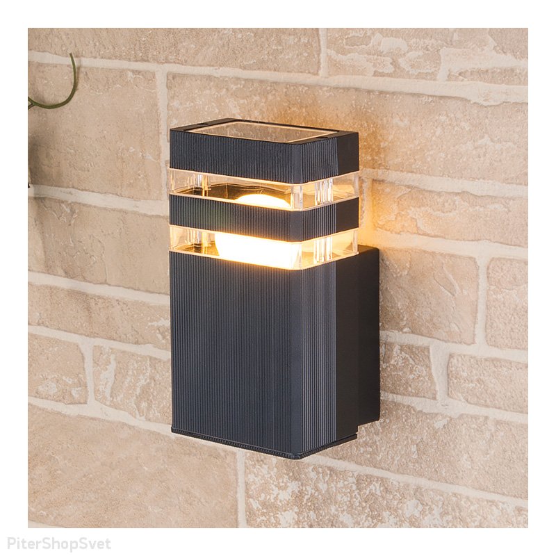 Уличный настенный светильник «Ignis» 1450 TECHNO черный