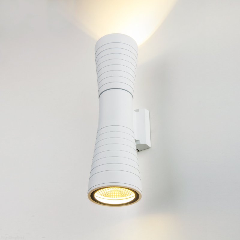 Уличный настенный светильник для подсветки 8Вт 4200К 1502 TECHNO LED TUBE DOBLE белый