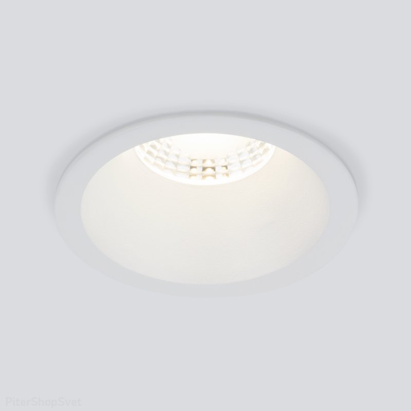 Белый встраиваемый светильник 7Вт 4200К 15266/LED 7W 4200K WH белый