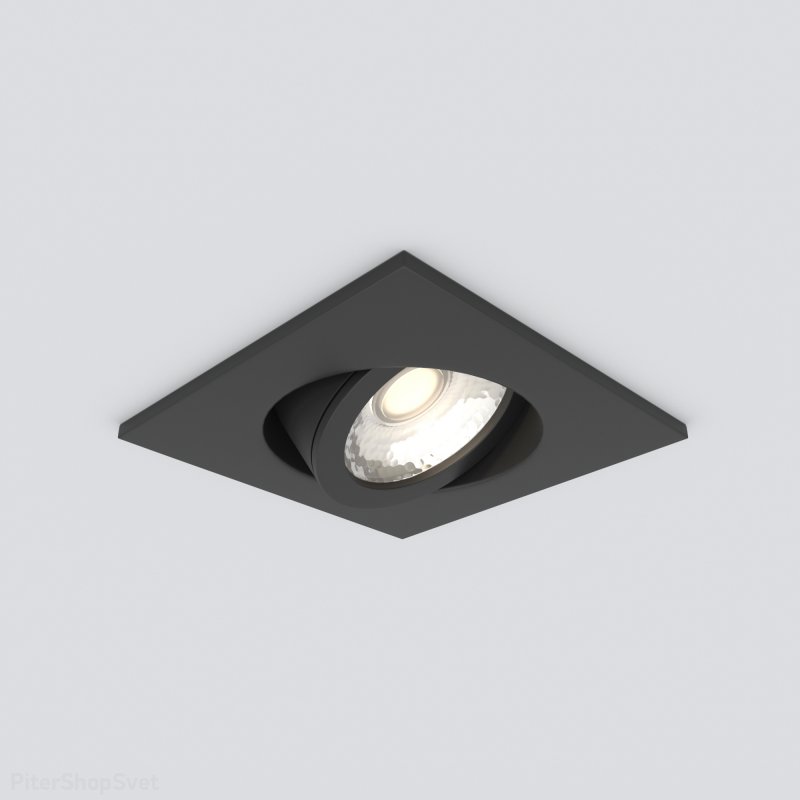 Чёрный встраиваемый поворотный светильник 5Вт 4200К 15273/LED 5W 4200K BK черный