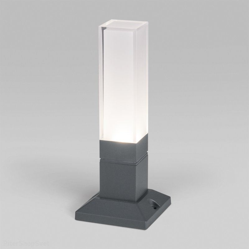 Серый уличный светодиодный столбик 5Вт 4000К 1536 TECHNO LED серый