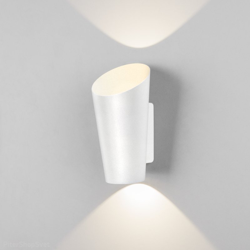 Белый уличный настенный светильник для подсветки 12Вт 4000К «Tronc» 1539 TECHNO LED Tronc Белый