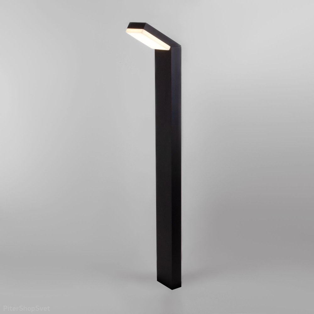 Чёрный уличный светодиодный столб 12Вт 4000К IP54 «Sensor» 1542 TECHNO LED Чёрный