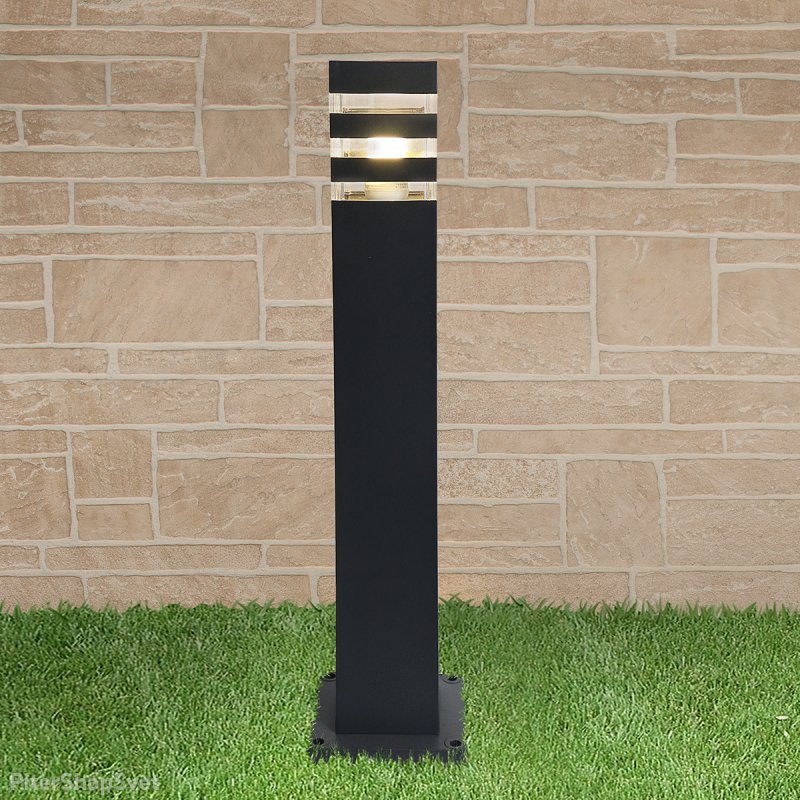 Уличный металлический столбик 60см «Ignis» 1550 TECHNO черный
