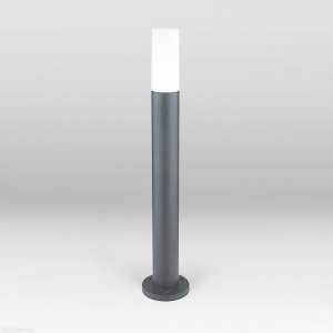 Серый уличный фонарный столбик 65см