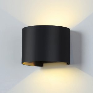 Уличный настенный светильник для подсветки 1518 TECHNO LED BLADE черный