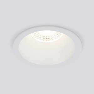 Белый круглый встраиваемый светильник 7Вт 3000К «LIN»