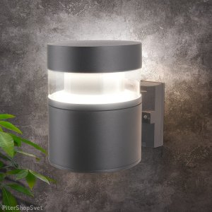 Серый уличный настенный светильник для подсветки 11Вт 4000К