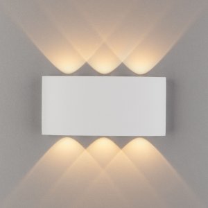 Уличный настенный светильник для подсветки TWINKY TRIO белый