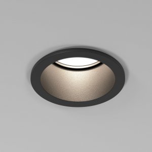 Чёрный круглый встраиваемый светильник «MOLL»