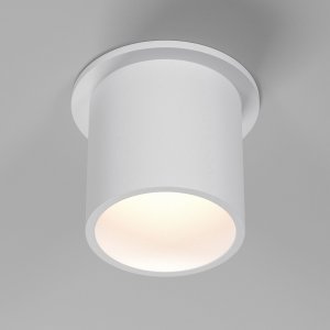 Белый встраиваемый светильник цилиндр «MOLL»