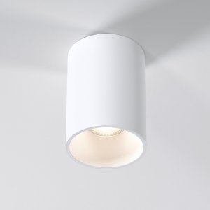 Белый накладной потолочный светильник цилиндр «PORTER»