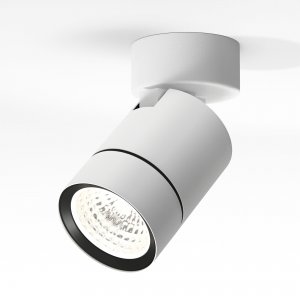 Белый накладной поворотный светильник цилиндр «Niro»