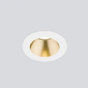 Бело-золотой встраиваемый светильник 7Вт 4200К 25°