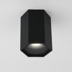 Чёрный накладной потолочный светильник 7Вт 4200К