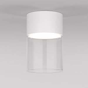 Стеклянный накладной потолочный светильник цилиндр «LUMEN»