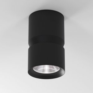 12Вт чёрный накладной потолочный светильник цилиндр «Kayo»