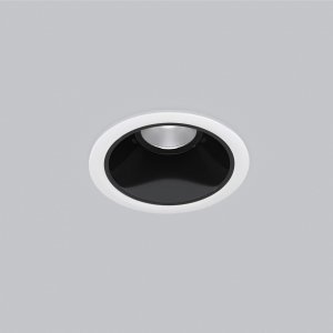 бело-чёрный круглый встраиваемый светильник 8Вт 4200К
