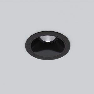 Чёрный круглый встраиваемый светильник 8Вт 4200К